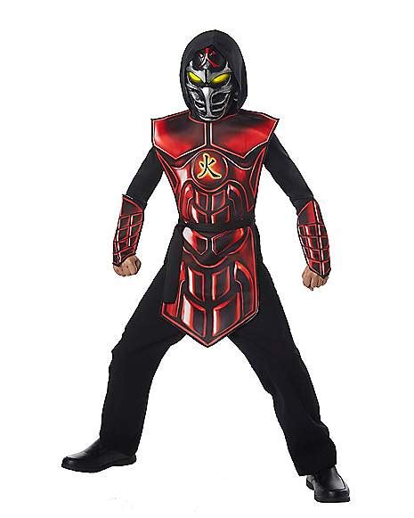 Kids Light-Up Extreme Fire Ninja Costume - Spirithalloween.com