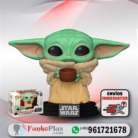 Funko Pop Star Wars Baby Yoda con taza