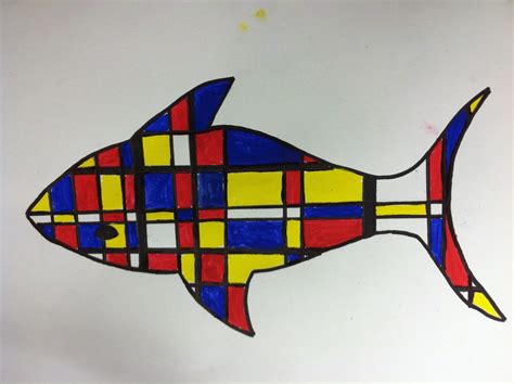 Mrs. Wille's Art Room: Mondrian inspired animal paintings