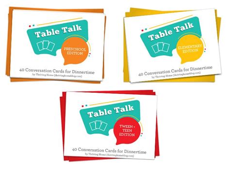 Table Talk Cards - Thriving Home