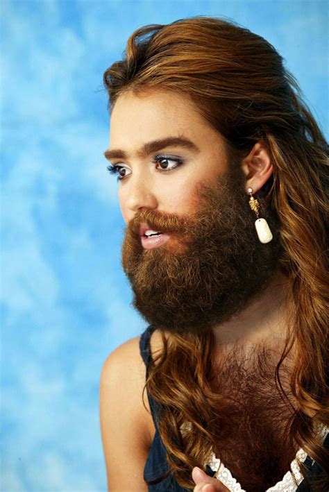 Great Pictures: Female Celebrities With Beards and Chest Hair