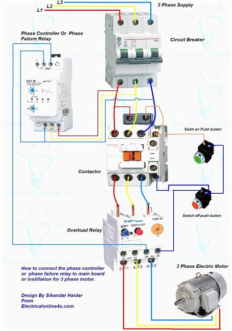 Circuit Diagram Of Contactor Relay