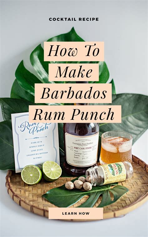 Cocktail Recipie: Barbados Rum Punch - The BEST Rum Punch Recipe