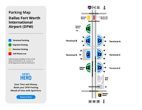 Terminals at the Dallas Fort Worth Airport DFW airport terminal map