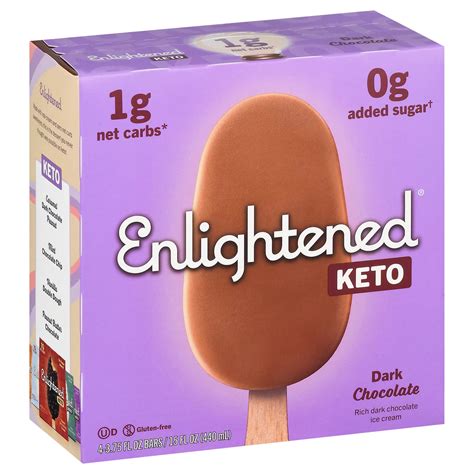 Enlightened Keto Collection Dark Chocolate Ice Cream Bars - Shop Bars & Pops at H-E-B