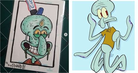 Spongebob And Squidward Fan Art