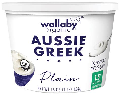 Plain Organic Greek Low Fat Yogurt 16oz - Aussie Greek