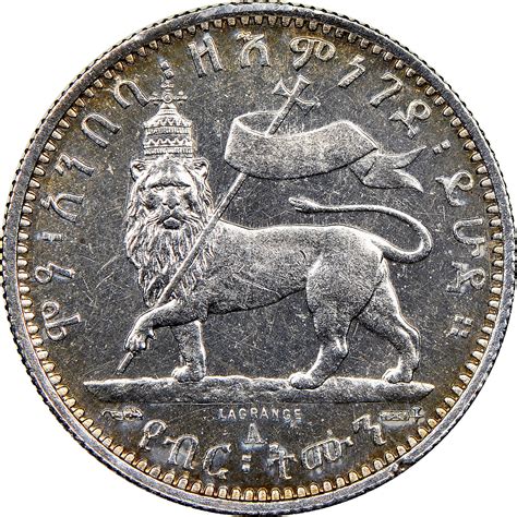 Ethiopia 1/8 Birr KM 2 Prices & Values | NGC