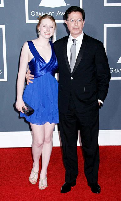 Stephen Colbert and Daughter Madeline Pictures: Grammy Awards 2010 Red ...