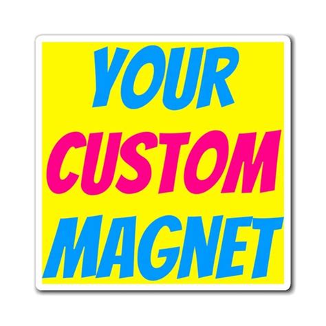 Custom car magnet / decal bumper sticker with text color and | Etsy