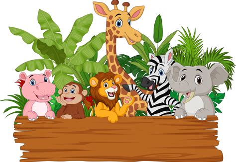 Cartoon Wild Animals Vector Art, Icons, and Graphics for Free Download