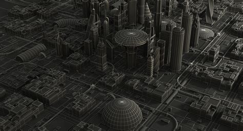 ArtStation - Sci-Fi City 3D Model | Resources