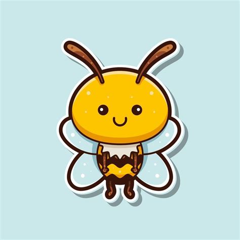 cute bee illustration 22273168 Vector Art at Vecteezy