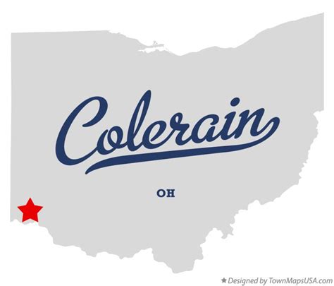 Map of Colerain, Hamilton County, OH, Ohio