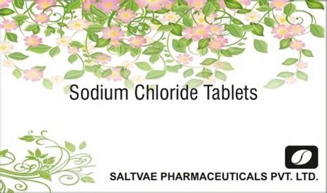 Sodium Chloride Tablets at Rs 100/piece | Noida | ID: 27116658530