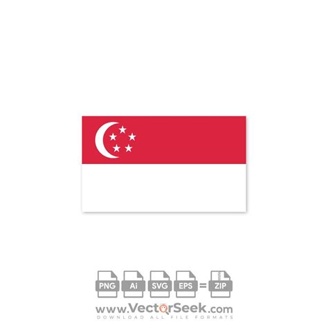 Singapore Flag Vector - (.Ai .PNG .SVG .EPS Free Download)