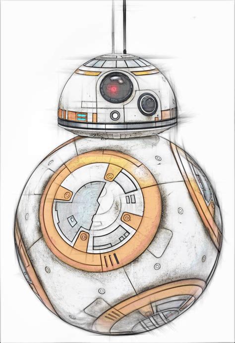 STAR WARS: The Force Awakens BB-8 drawing by cookimonstahlol on DeviantArt