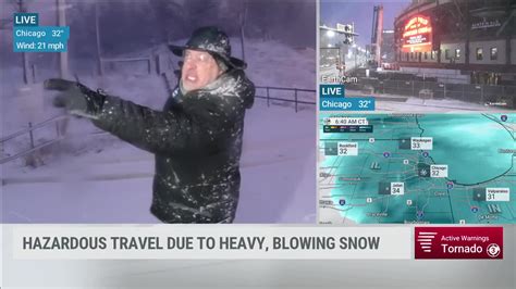 Cantore Shocked By Chicago Thundersnow - Videos from The Weather Channel