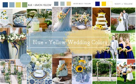 Blue And Yellow Wedding Decor