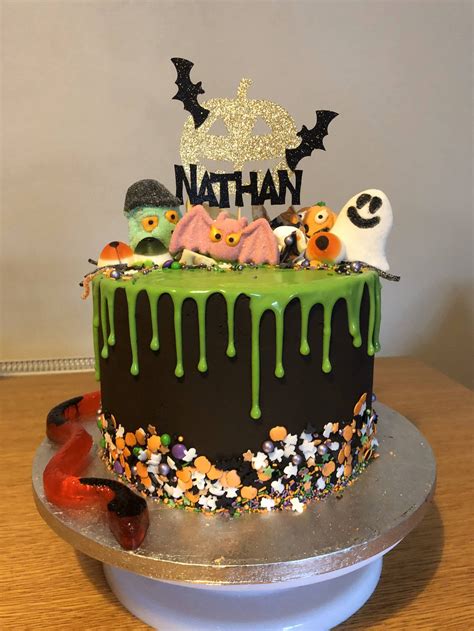 Halloween birthday cake I made today! : cakedecorating