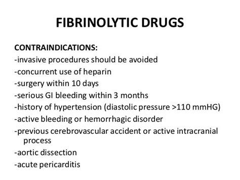 PHARMACOLOGY - Fibrinolytic Drugs