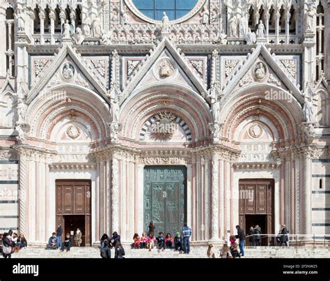 Siena is a red-bricked medieval city in Tuscany, full of Gothic ...