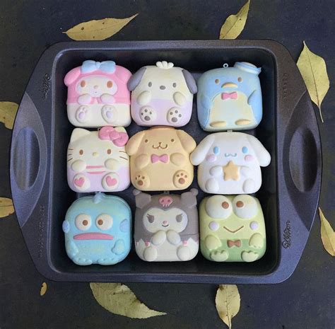 Full Set Of Sanrio Chigiri Squishies Collection | Tatlı, Katlı pasta ...