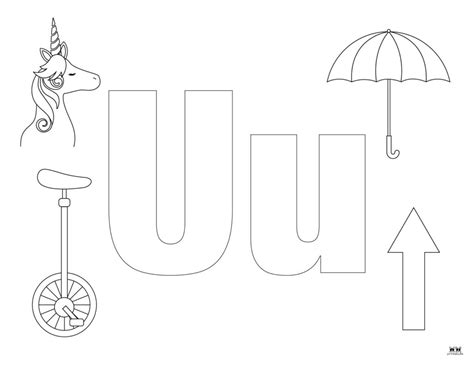 Letter U Coloring Page