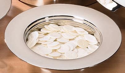 Communion Tray-Stacking Bread Plate-Silver| Free Delivery at Eden.co.uk