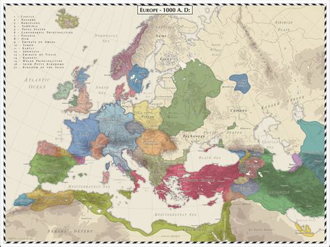 Geofactualidades: Europa: ano 1000