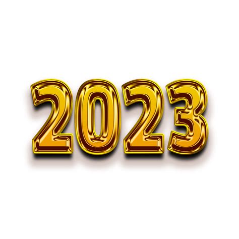 happy new year 2023 gold 3d 13391152 PNG