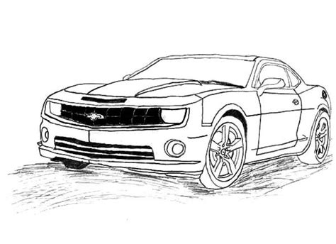 Free Chevrolet Camaro coloring pages to print online