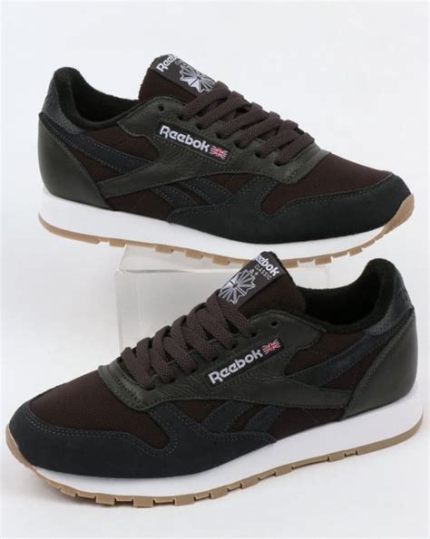 Reebok Classic Leather Trainers Coal/White,shoes,utility,mens