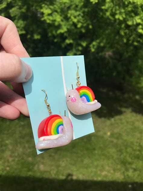 Rainbow Snails - Etsy