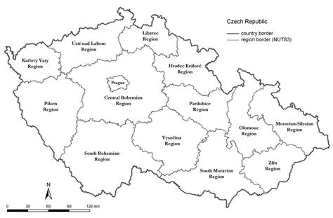 The location of study regions in the Czech Republic. | Download ...