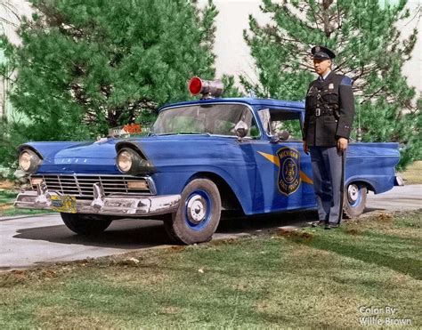 1957 Michigan State Police : r/OldSchoolCool