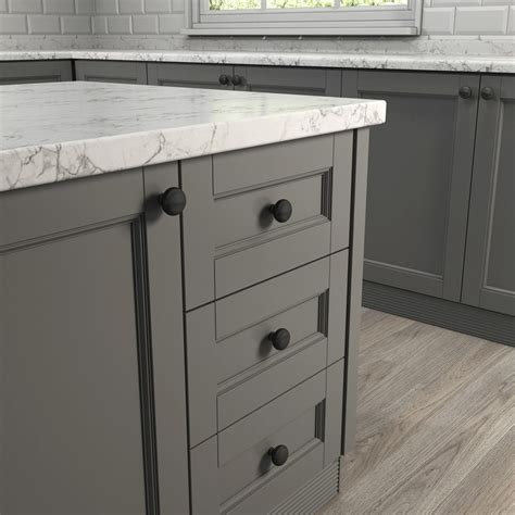 Style Selections Matte Black Round Cabinet Knob at Lowes.com