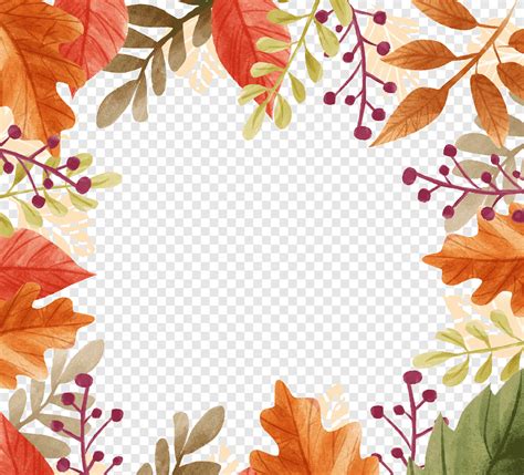 Free download | Brown floral border illustration, Autumn Craft Fair, Beautiful autumn leaves ...