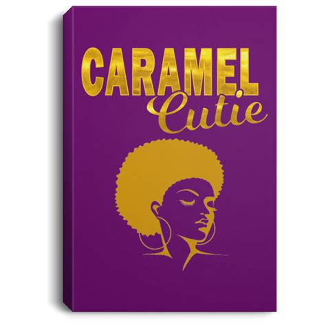 African American Canvas Art Melanin For Women and Girls Caramel Cutie ...