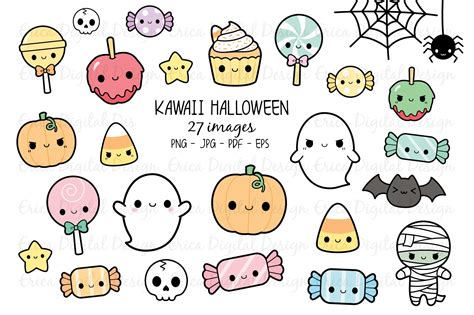 Cute Kawaii Halloween Drawings