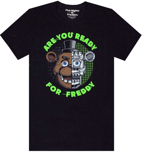 FIVE NIGHTS AT FREDDY'S T-Shirt for Boys | Childrens FNAF Top | Freddy Fazbear Character Shirt ...