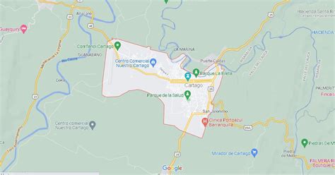 ¿Dónde está Cartago en Colombia? Mapa Cartago - ¿Dónde está la ciudad?