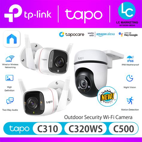 TP-Link Tapo TC65 │ C310 │ C320WS │ C325WB │ C500 │ C510W │ C520WS Outdoor Wireless WiFi Smart ...