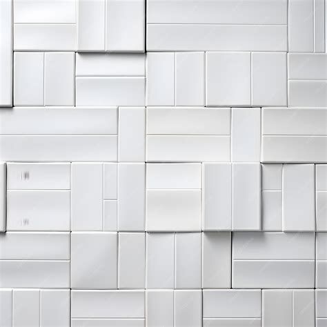 Premium AI Image | Ceramic White Tile Texture Pattern