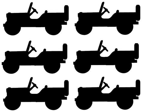 1945 Willys Overland Jeep Silhouette Decal Sticker De - vrogue.co