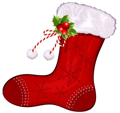 Sock clipart santa claus, Sock santa claus Transparent FREE for ...