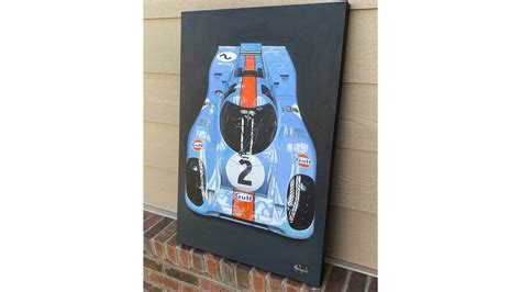 2022 Painting of 1970 Porsche 917 Gulf Livery at Las Vegas 2022 as Z123 ...