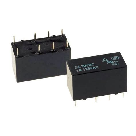 12V 2A PCB Mount Relay - DPDT buy online at Low Price in India - ElectronicsComp.com