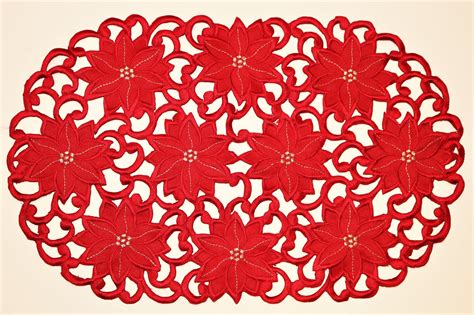Red Poinsettia Design On White Free Stock Photo - Public Domain Pictures