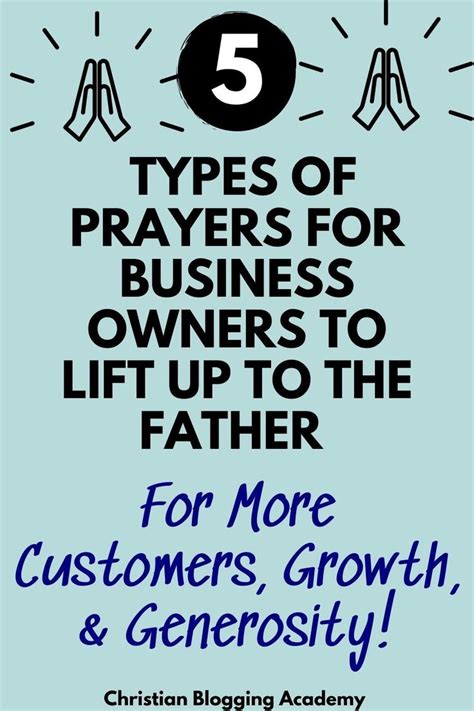 5 Prayer Ideas for Business Owners: Wisdom, Growth & Success